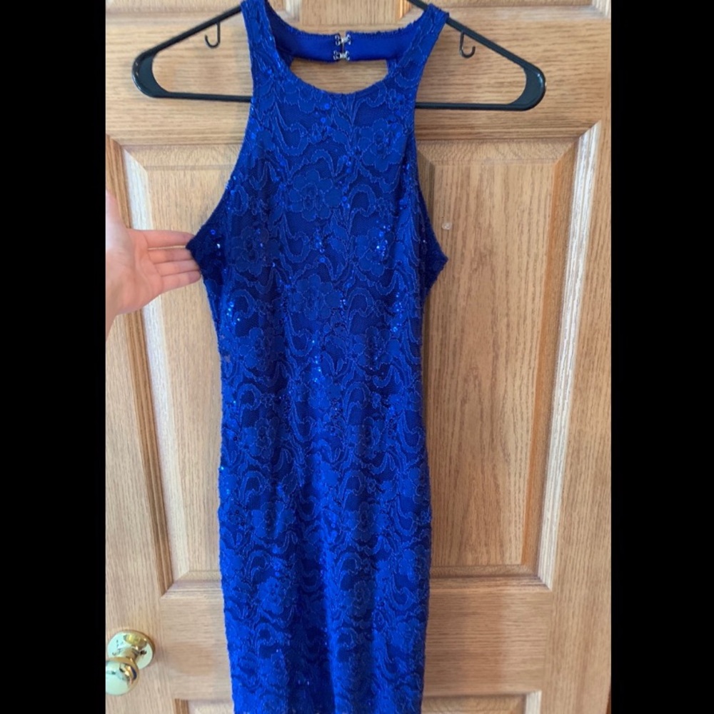 Royal Blue Evening Homecoming Dance Dress